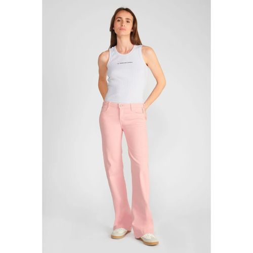 Jeans Jeans pulp flare maes taille haute rose pastel - Le Temps des Cerises - Modalova