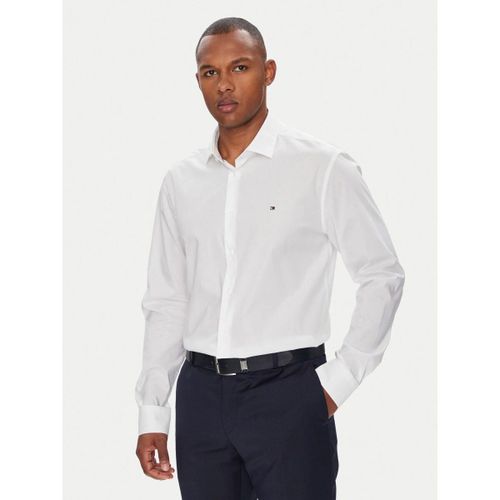 Chemise MW0MW38347 - FLEX PPLN-YCF OPTIC WHITE - Tommy Hilfiger - Modalova