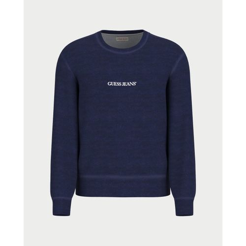 Sweat-shirt Sweat-shirt Dark Indigo avec logo brodé Jeans - Guess - Modalova