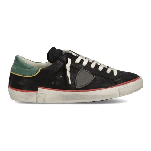 Baskets basses PRLU VVB4 PARIS X-VEAU BORDURE_NOIR VERT - Philippe Model - Modalova