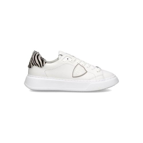 Baskets BTLD VA04 - TEMPLE-VEAU ANIMALIER BLANC ZEBRA - Philippe Model - Modalova