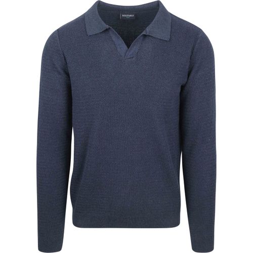 Sweatshirts Pull Riva Structure Mélangé Marine - Suitable - Modalova