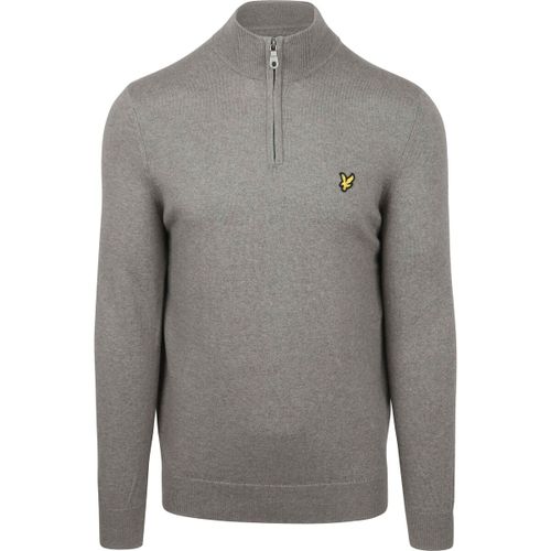 Pull Lyle Scott Half Zip Pull Laine Merinos Gris - Lyle & Scott - Modalova