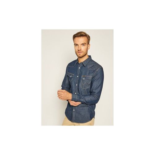 Chemise 112130116 WESTERN-DENIM DARK BLUE - Wrangler - Modalova