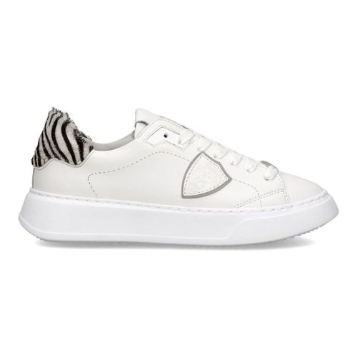 Baskets BTLD VA04 - TEMPLE-VEAU ANIMALIER BLANC ZEBRA - Philippe Model - Modalova