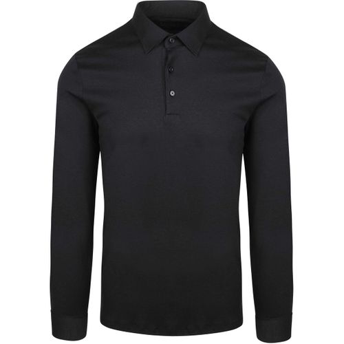 T-shirt Polo Manches Longues Essential Noir - Desoto - Modalova