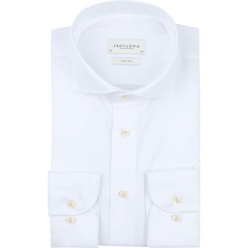 Chemise Chemise Twill Extra Long Sleeves Blanche - Profuomo - Modalova