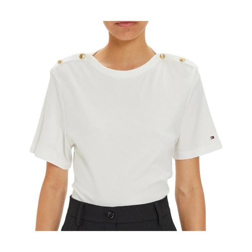 T-shirt Reg Stripe Gold - Tommy Hilfiger - Modalova