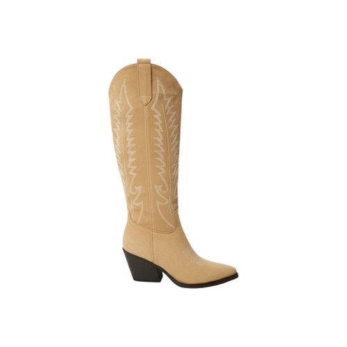Bottes d'equitation Bottes Santiags style Cowboy, Taupe - Vera Collection - Modalova