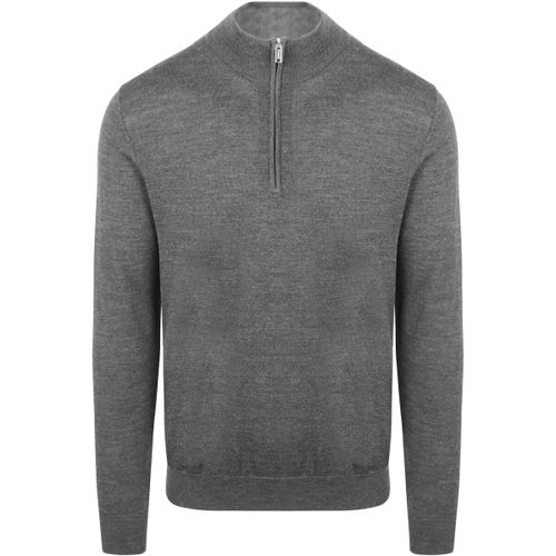 Sweatshirts Pullover Half Zip Laine Merino Gris - Profuomo - Modalova