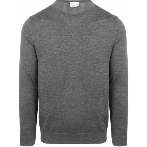 Pull Pull-over Laine Merinos Gris - Profuomo - Modalova