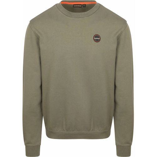 Sweatshirts Badge Sweater Vert Olive - Napapijri - Modalova
