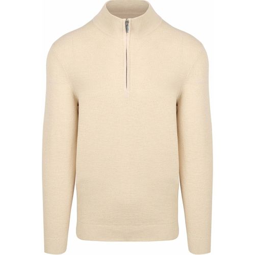 Sweatshirts Pullover Half Zip Structure Beige - Profuomo - Modalova