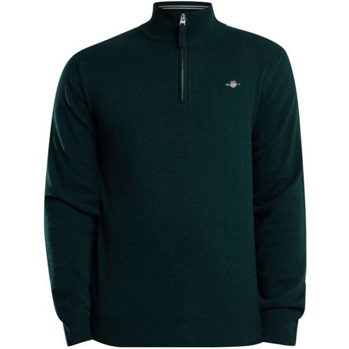 Pull Tricot demi-fermeture éclair en laine d'agneau superfine - Gant - Modalova