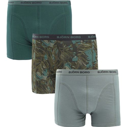 Caleçons Boxers 3Pack Stretch Vert - Björn Borg - Modalova