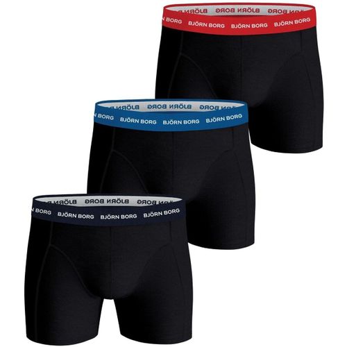 Caleçons Cotton Stretch Boxers 3Pack Noir 2 - Björn Borg - Modalova