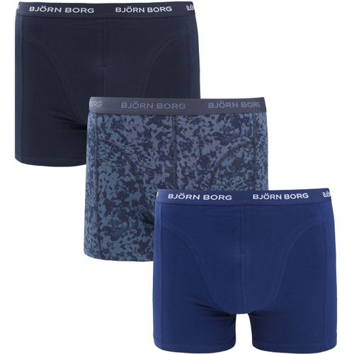 Caleçons Cotton Stretch Boxers 3Pack Bleu Foncé - Björn Borg - Modalova