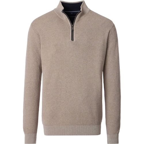 Sweatshirts Pull-over Demi-Zip Structure Beige - Casamoda - Modalova