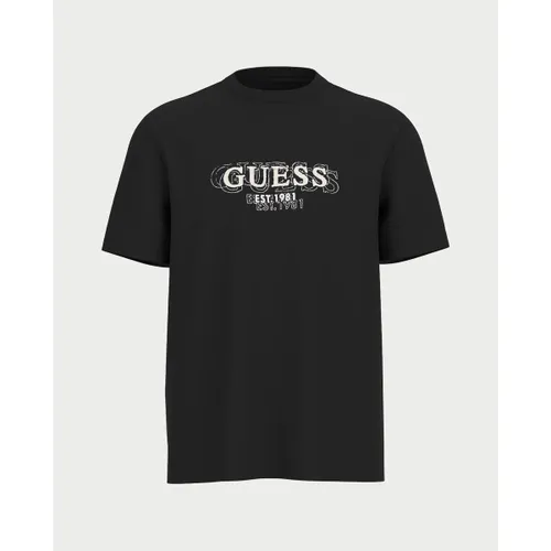 T-shirt T-Shirt noir Logo - Guess - Modalova