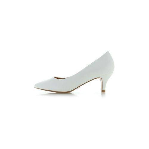 Chaussures escarpins Escarpins blanc mariage à petits talons, avec bout pointu - Vera Collection - Modalova