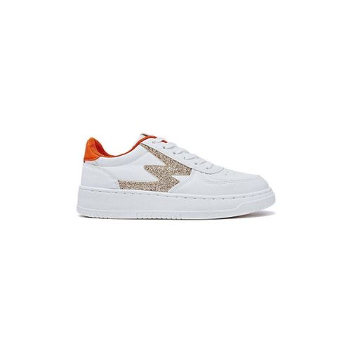Baskets Baskets s basses à lacets, Blanc/Orange - Vera Collection - Modalova