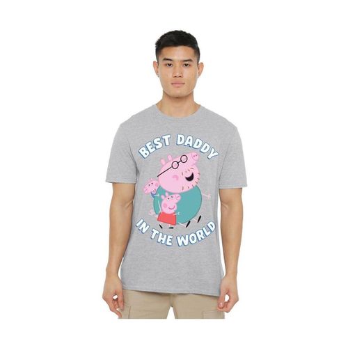 T-shirt Best Daddy In The World - Dessins Animés - Modalova