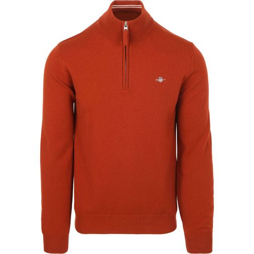 Sweatshirts Halfzip Wool Sweater Logo Rust - Gant - Modalova