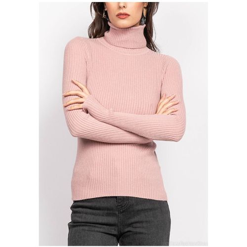 Pull Pull col Roulé F, Rose - Kebello - Modalova