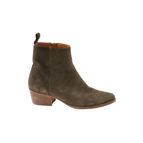 Bottines Boots en daim marron - Anthology Paris - Modalova