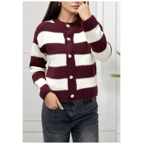 Gilet Gilet Cardigan Bordeaux F - Kebello - Modalova