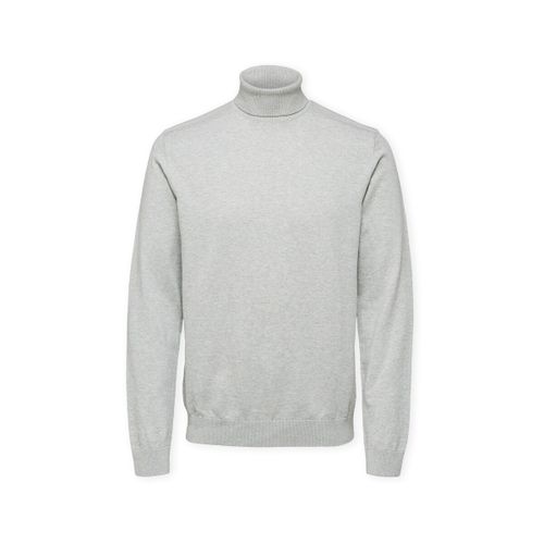 Pull Noos Berg Roll Neck Knit - Light Grey Melange - Selected - Modalova