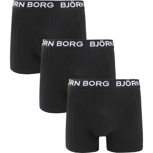 Caleçons Boxers Cotton Stretch 3-Pack Noir - Björn Borg - Modalova