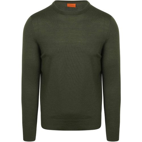 Sweatshirts Pull Laine Mérino Vert Military - Suitable - Modalova