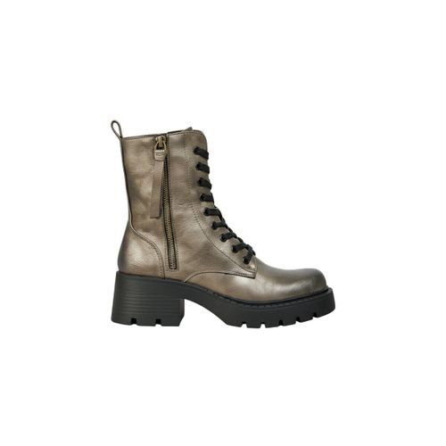 Boots Bottines s plateformes à lacets, Gris argenté - Vera Collection - Modalova