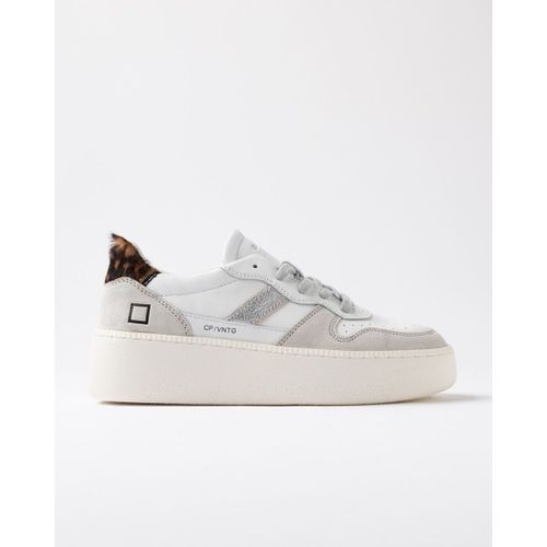 Baskets basses W431-CP-VC-WD PLATFORM VINTAGE-WHITE LEOPARD - D.A.T.E. - Modalova