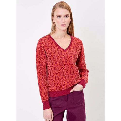 Pull Pull col V maille jacquard ELIODO - La Fiancee Du Mekong - Modalova
