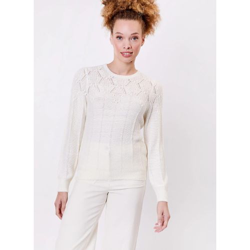 Pull Pull maille fantaisie col rond IZIA - La Fiancee Du Mekong - Modalova