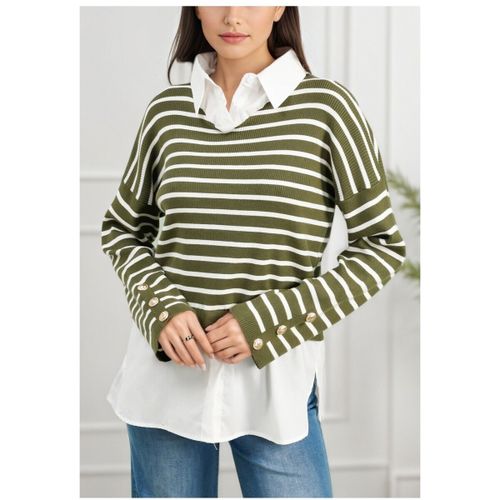 Pull Kebello Pull Chemise F, Vert - Kebello - Modalova