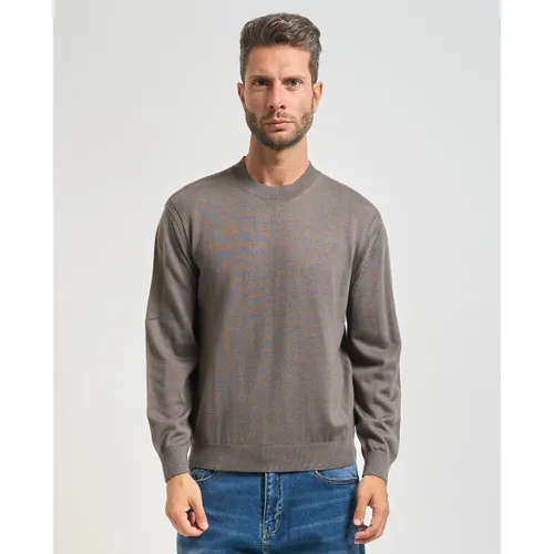 Pull Pull col rond en laine mélangée - EAX - Modalova