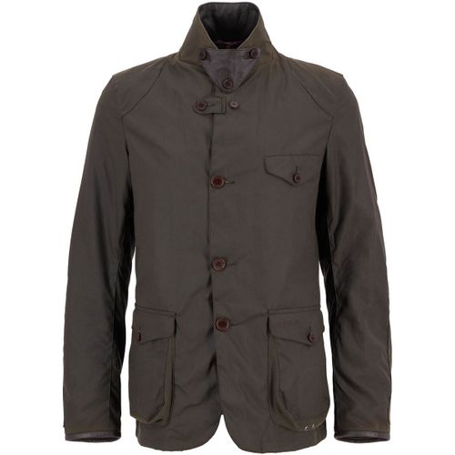 Blouson Veste Beacon Ciré Vert Olive - Barbour - Modalova