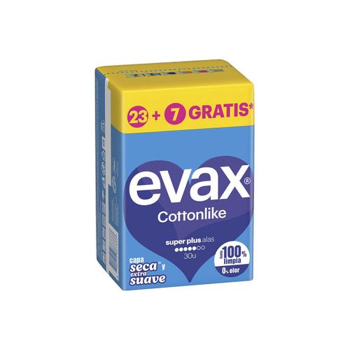 Accessoires corps Coussinets Cottonlike Super Plus Wings 30 Unités - Evax - Modalova