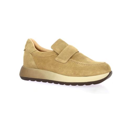 Chaussures Baskets cuir velours havane - Reqin's - Modalova