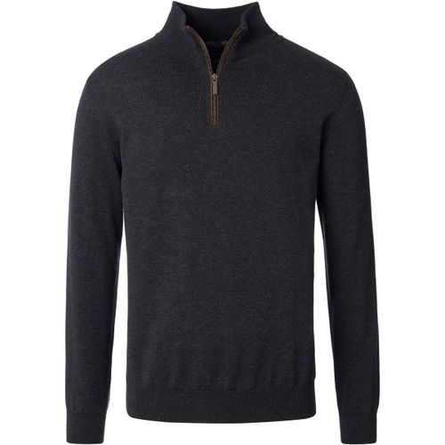 Pull Pull-over Demi-Zip Solid Anthracite - Casamoda - Modalova