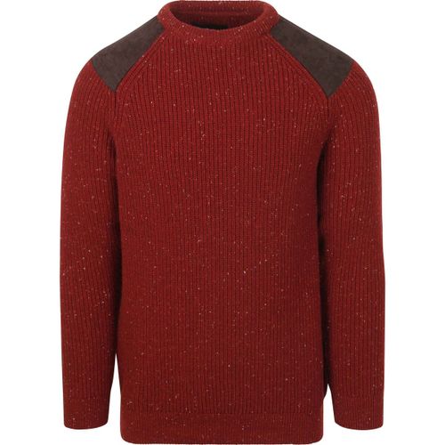 Pull Pullover Raisthorpe Laine d'Agneau Rouge - Barbour - Modalova