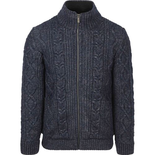 Pull Cardigan Cable Zip Melange Marine - State Of Art - Modalova