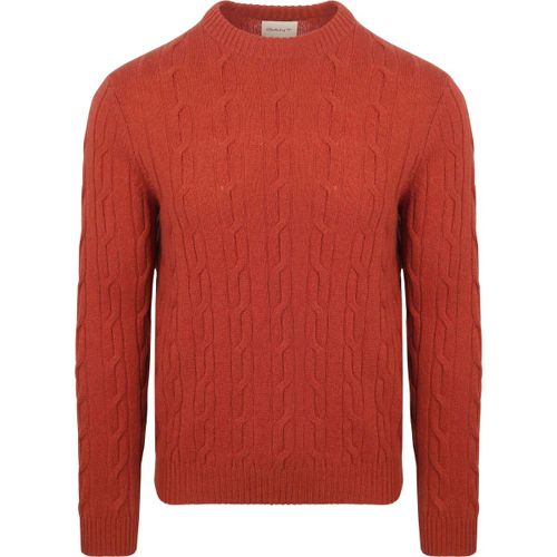 Pull Pullover Crewneck Lambswool Cable Modern Rust - Gant - Modalova