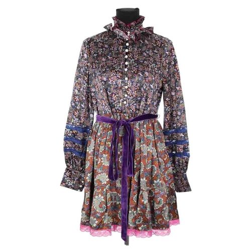 Robe courte Robe en soie multicolore - Marc Jacobs - Modalova