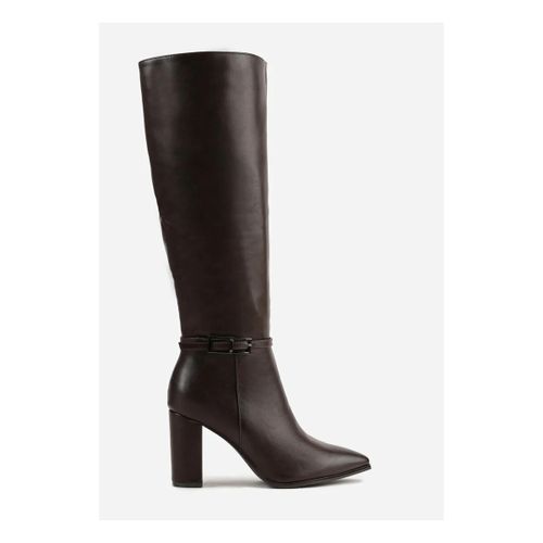 Bottes Bottes Marron à talon bloc et bout pointu - Vera Collection - Modalova