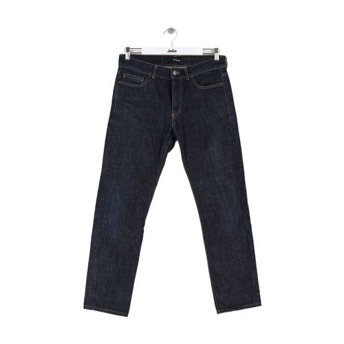 Jeans Jean droit en coton marine - The Kooples - Modalova