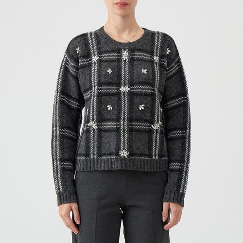 Pull Tour de cou avec cristaux - Ermanno Scervino - Modalova